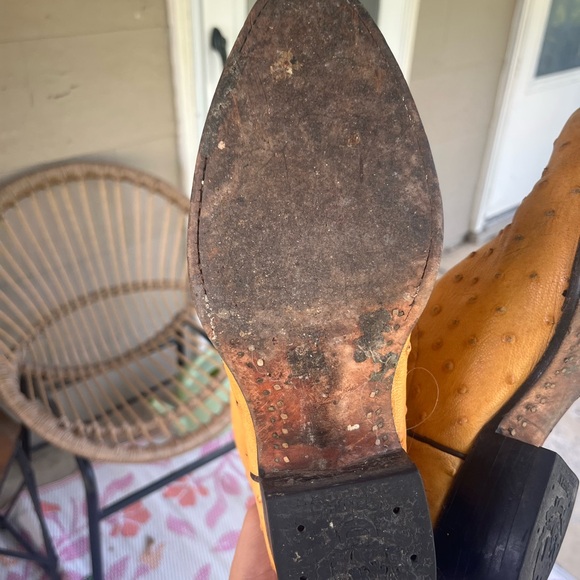 El General Tan Leather Cowboy Boots - Picture 11 of 11